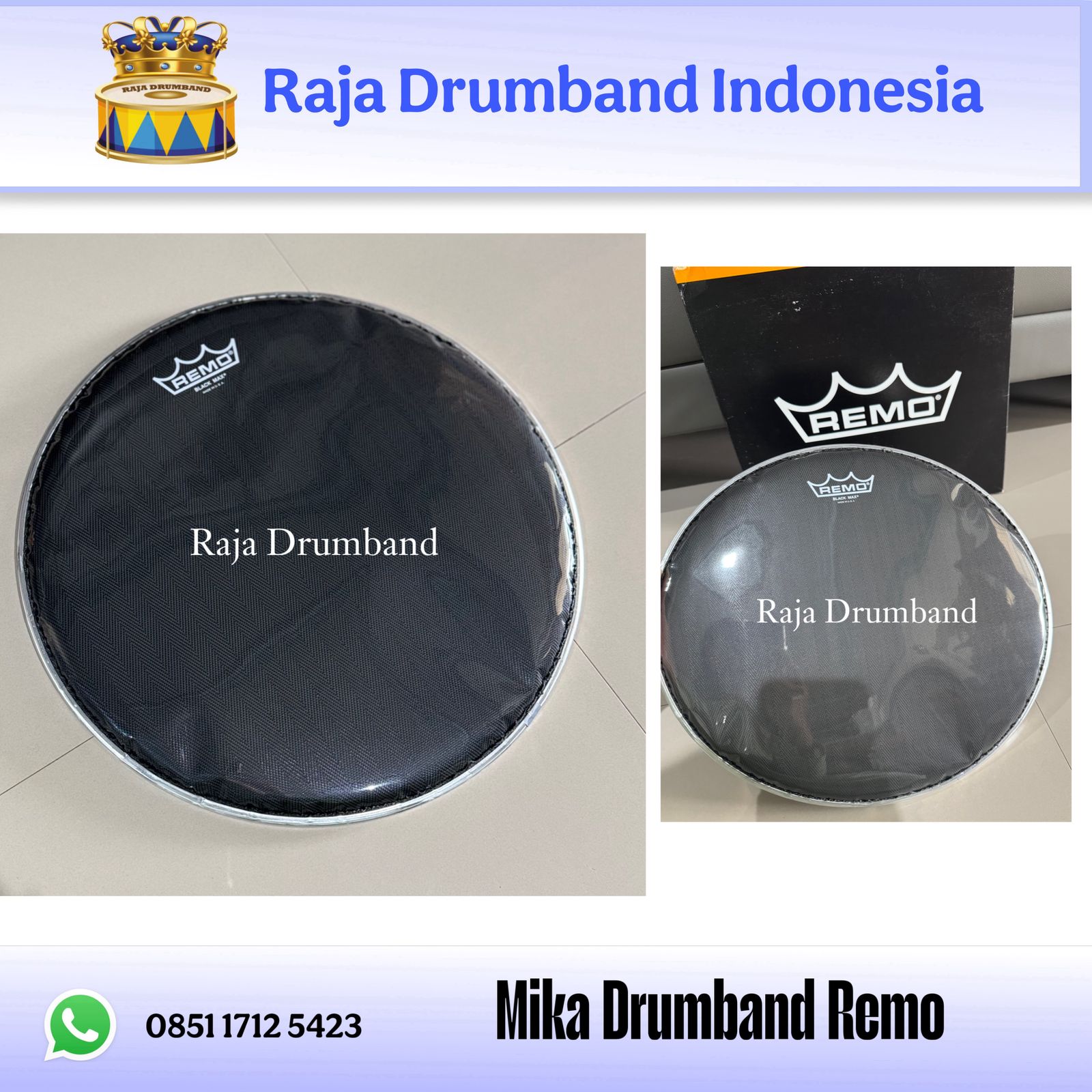 Mika Drumband Remo Hitam